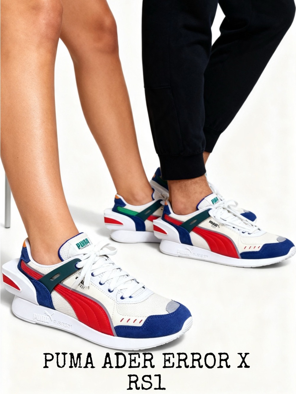 PUMA ADER ERROR X RS1 
Sneakers with Red and Blue Accents